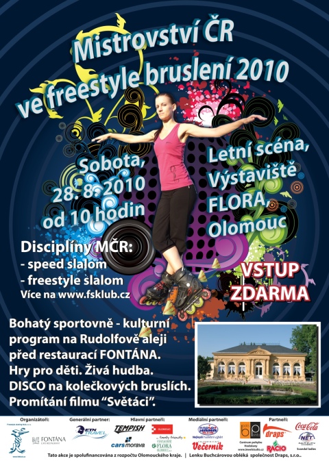 Oficiální plakát na Mistrovství ČR ve freestyle bruslení 2010